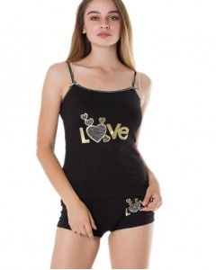 Комплект с шортами LOVE золото
